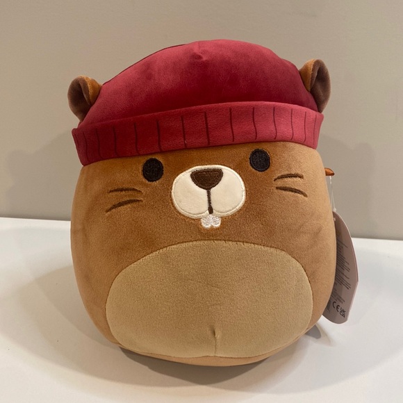 Squishmallows Other - Squishmallow Chip the Beaver with beanie Hat Halloween 8” NWT
